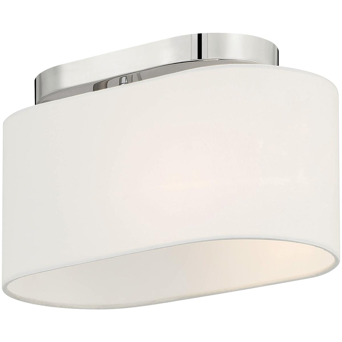Designers Fountain D253M-SF-PN Midtown 1 Light 11 inch Polished Nickel Semi-Flush Ceiling Light