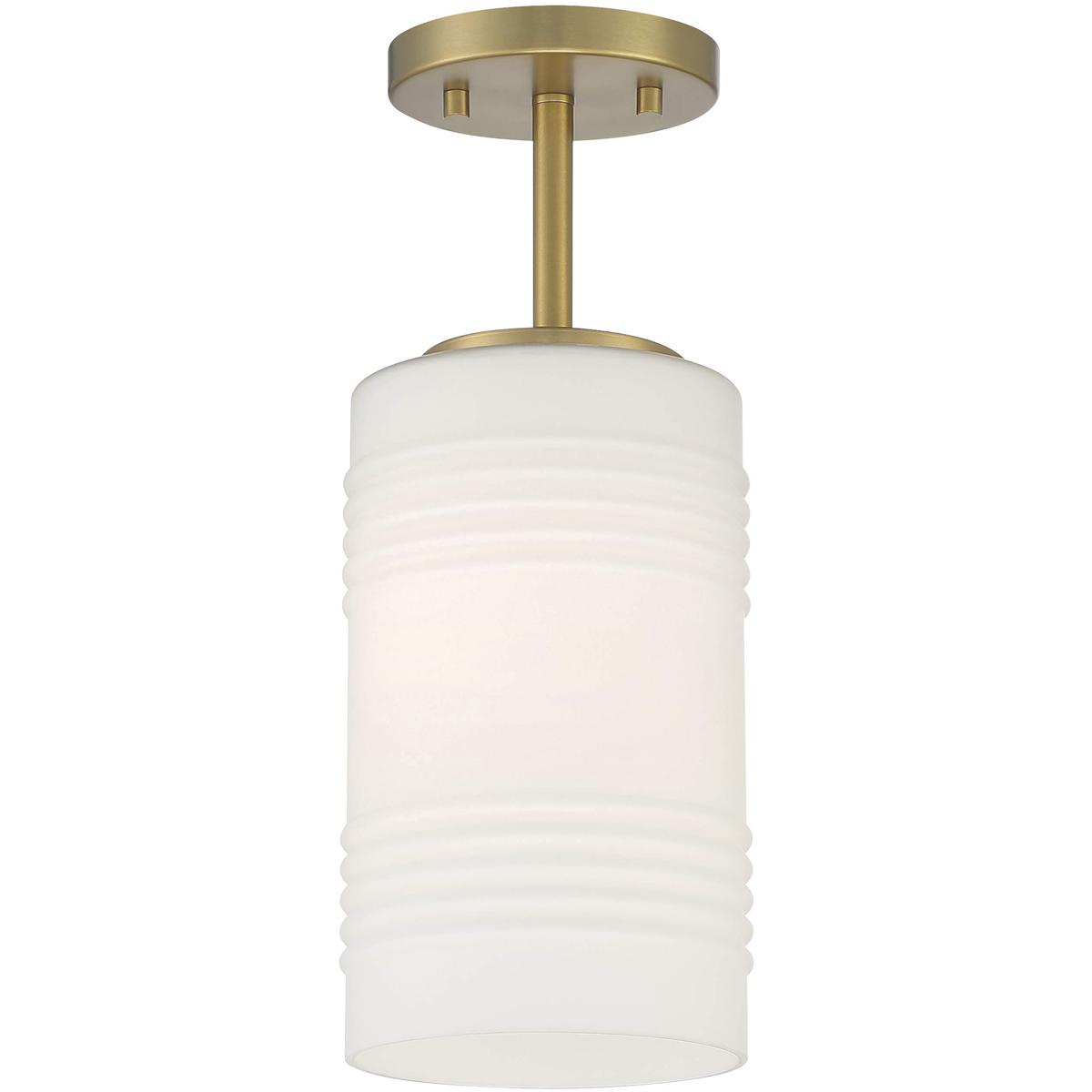 Designers Fountain D257M-SF-BG Leavenworth 1 Light 6 inch Brushed Gold Semi-Flush Convertible Ceiling Light