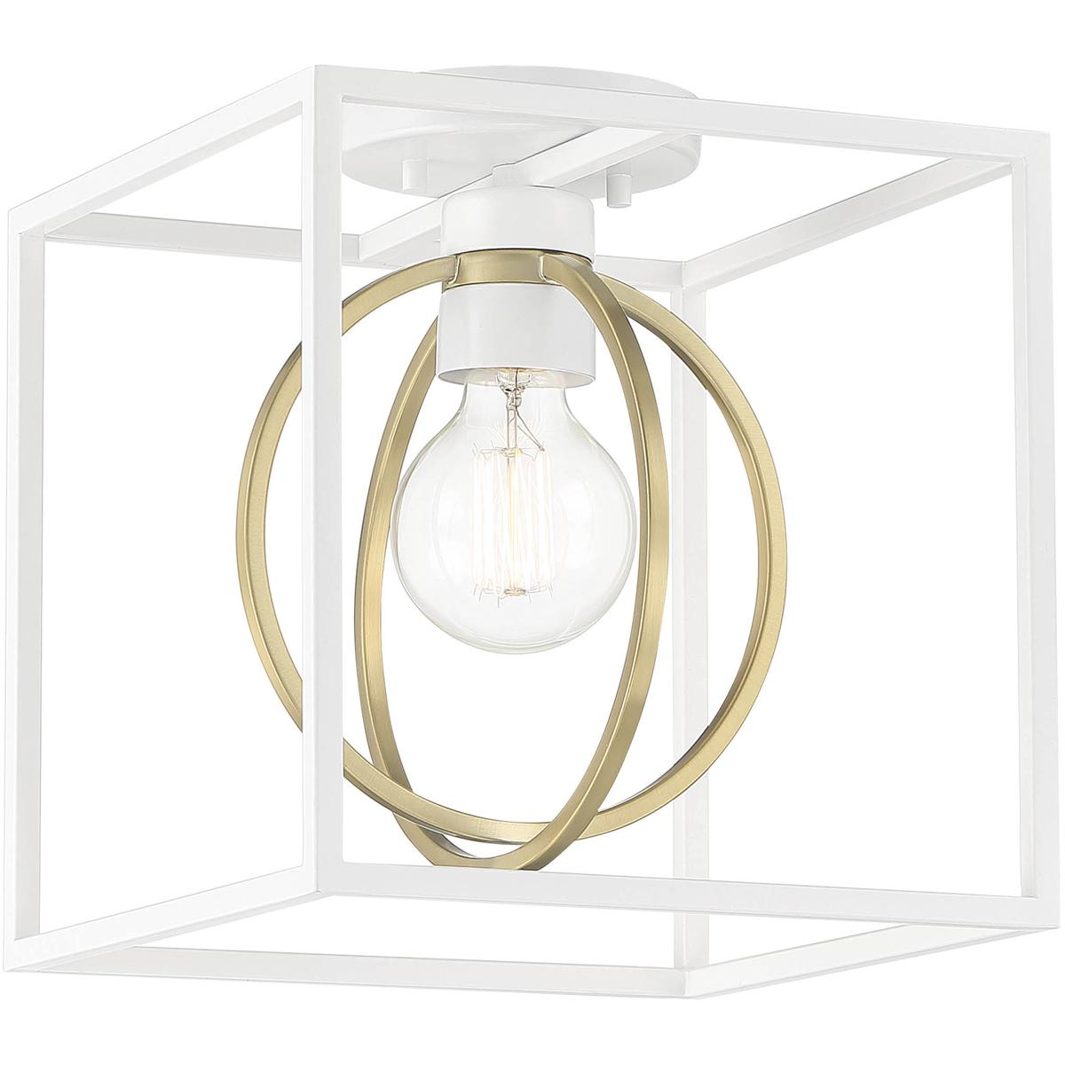 Designers Fountain D260M-SF-MW Kew Gardens 1 Light 10 inch Matte White Semi-Flush Ceiling Light