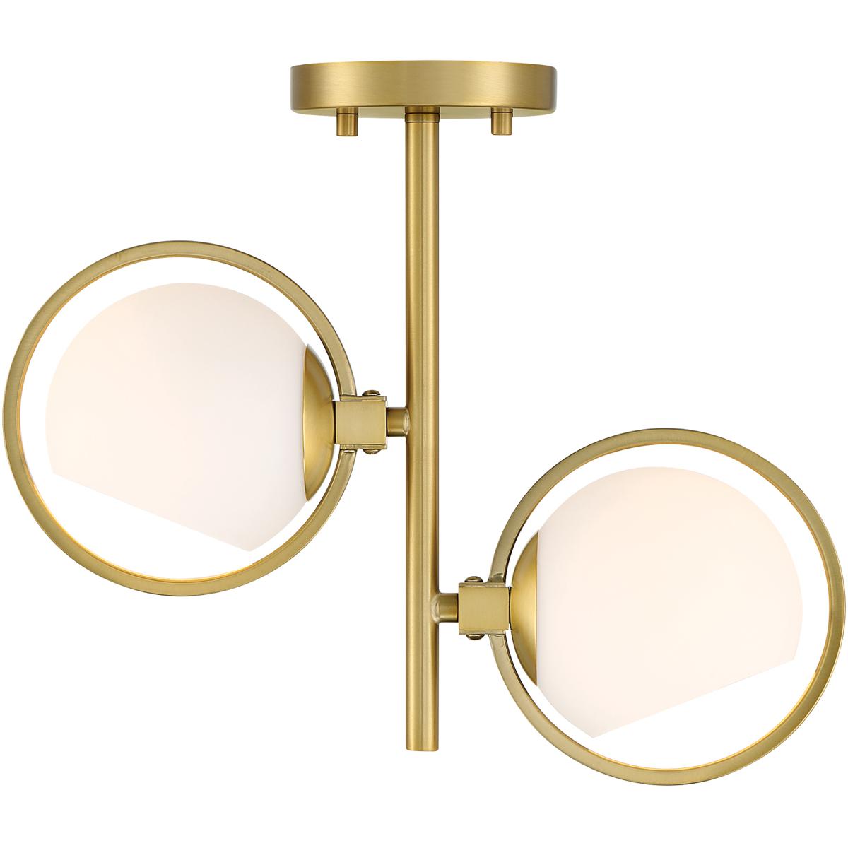 Designers Fountain D296C-SF-BG Teatro 2 Light 14.75 inch Brushed Gold Semi-Flush Mount Ceiling Light