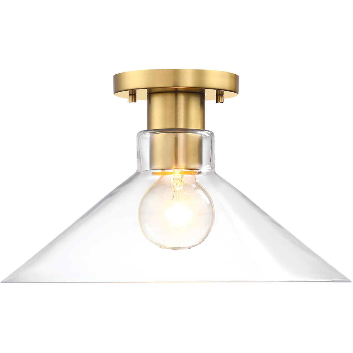Designers Fountain D307M-SF-BG Leena 1 Light 14 inch Brushed Gold Semi Flush Mount Ceiling Light