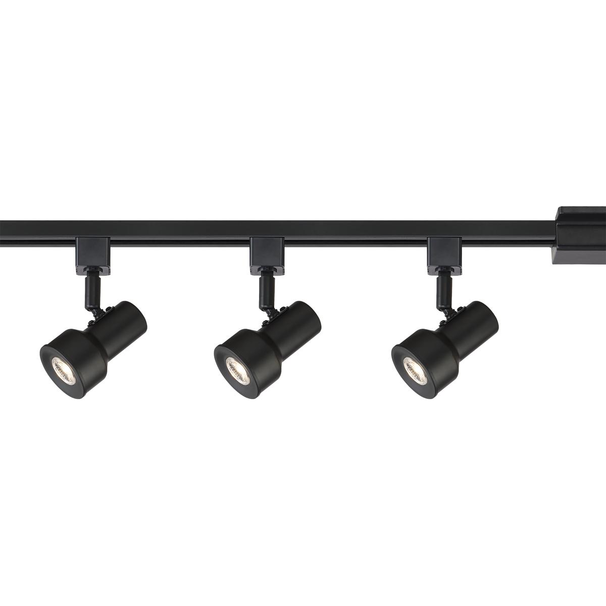 Designers Fountain EVT1042D3A-05 EnviroLite 3 Light 120 Black Track Kit Ceiling Light, Small Step