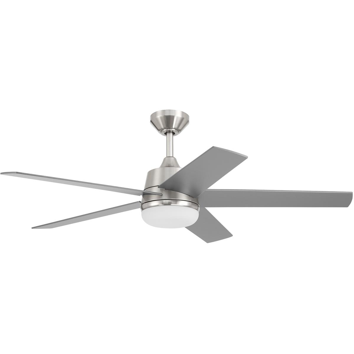 Designers Fountain FS-ATR52RGB-BN Astrea 52 inch Brushed Nickel with Silver/ Pearl Grey Reversible Blades Ceiling Fan