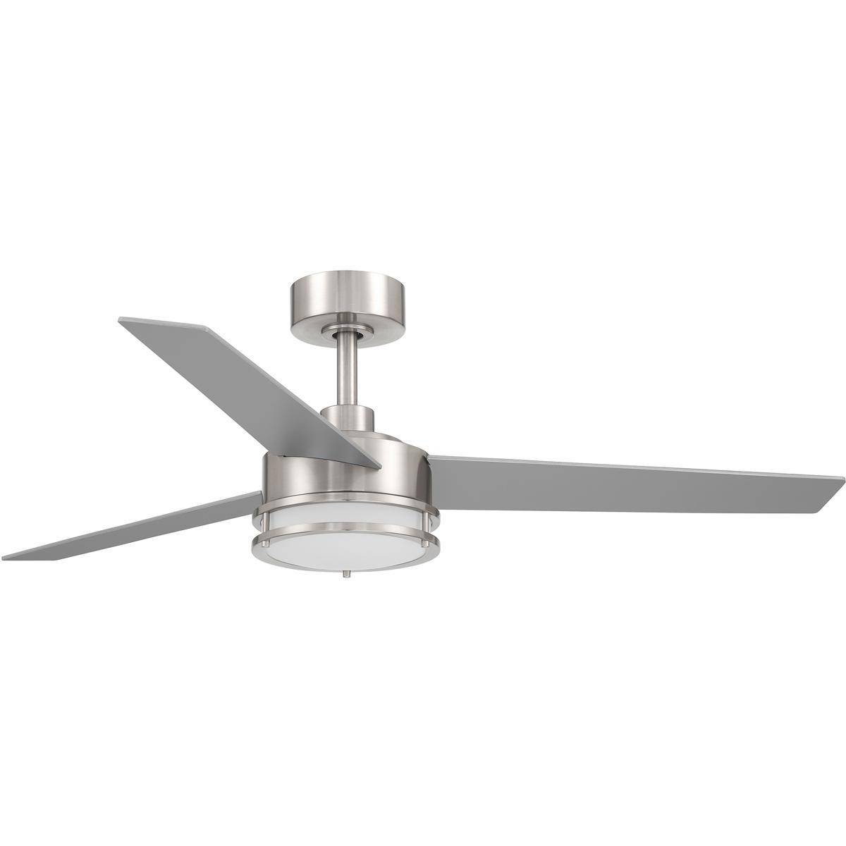 Designers Fountain FS-CSN52RGB-BN Cassini 52 inch Brushed Nickel with Silver/ Pearl Grey Reversible Blades Ceiling Fan