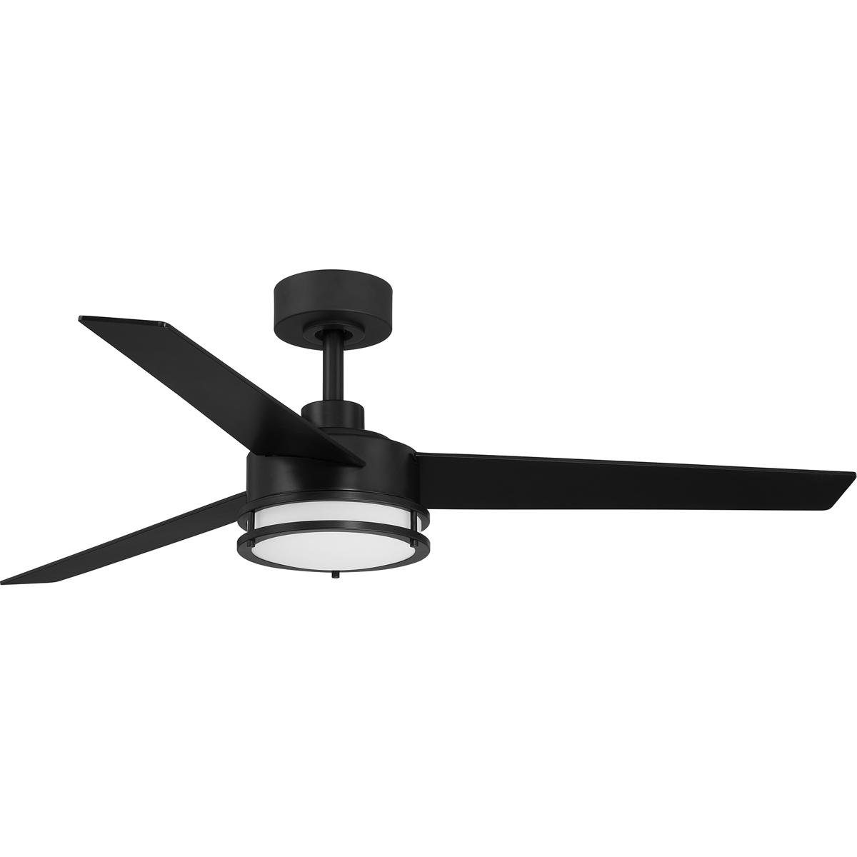 Designers Fountain FS-CSN52RGB-MB Cassini 52 inch Matte Black with Matte Black/Sepia Brown Reversible Blades Ceiling Fan