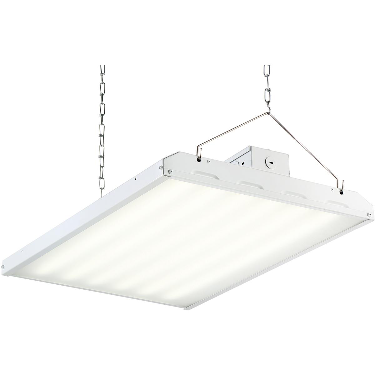 2 ft 320-Watt Equivalent Integrated LED White Backlit High Bay Hanging Light with 19900 Lumens 5000K