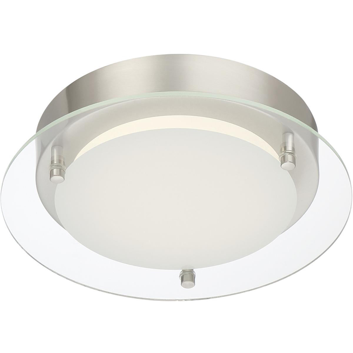 Designers Fountain LED1274-PN Edge Lit LED 10 inch Polished Nickel Flushmount Ceiling Light