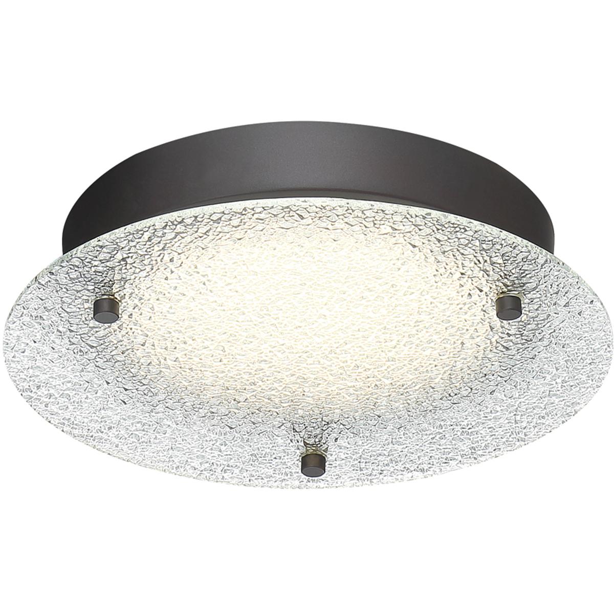 Designers Fountain LED1276-SB Edge Lit LED 10 inch Satin Bronze Flushmount Ceiling Light