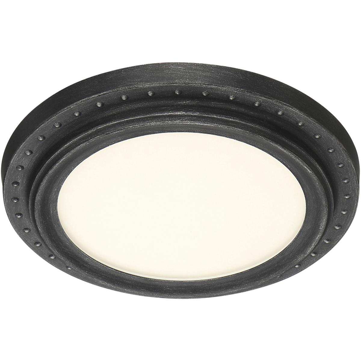 Designers Fountain LED1292-WP Edge Lit LED 11 inch Weathered Pewter Flushmount Ceiling Light