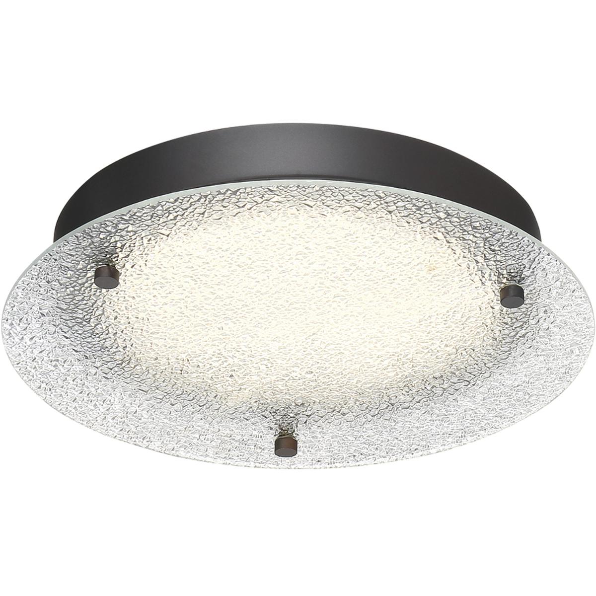 Designers Fountain LED1296-SB Edge Lit LED 12 inch Satin Bronze Flushmount Ceiling Light