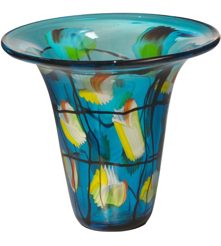 Dale Tiffany AV14081 Evelyn 10 X 10 inch Hand Blown Art Glass Vase photo