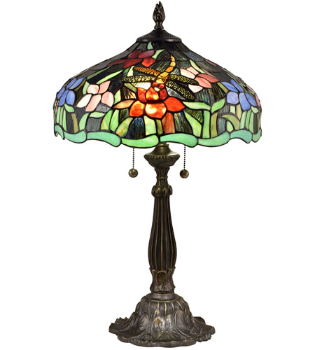 dale tiffany dragonfly lily table lamp