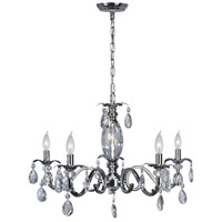 Dale Tiffany Sgh16034 Clara 5 Light 28 Inch Polished Chrome