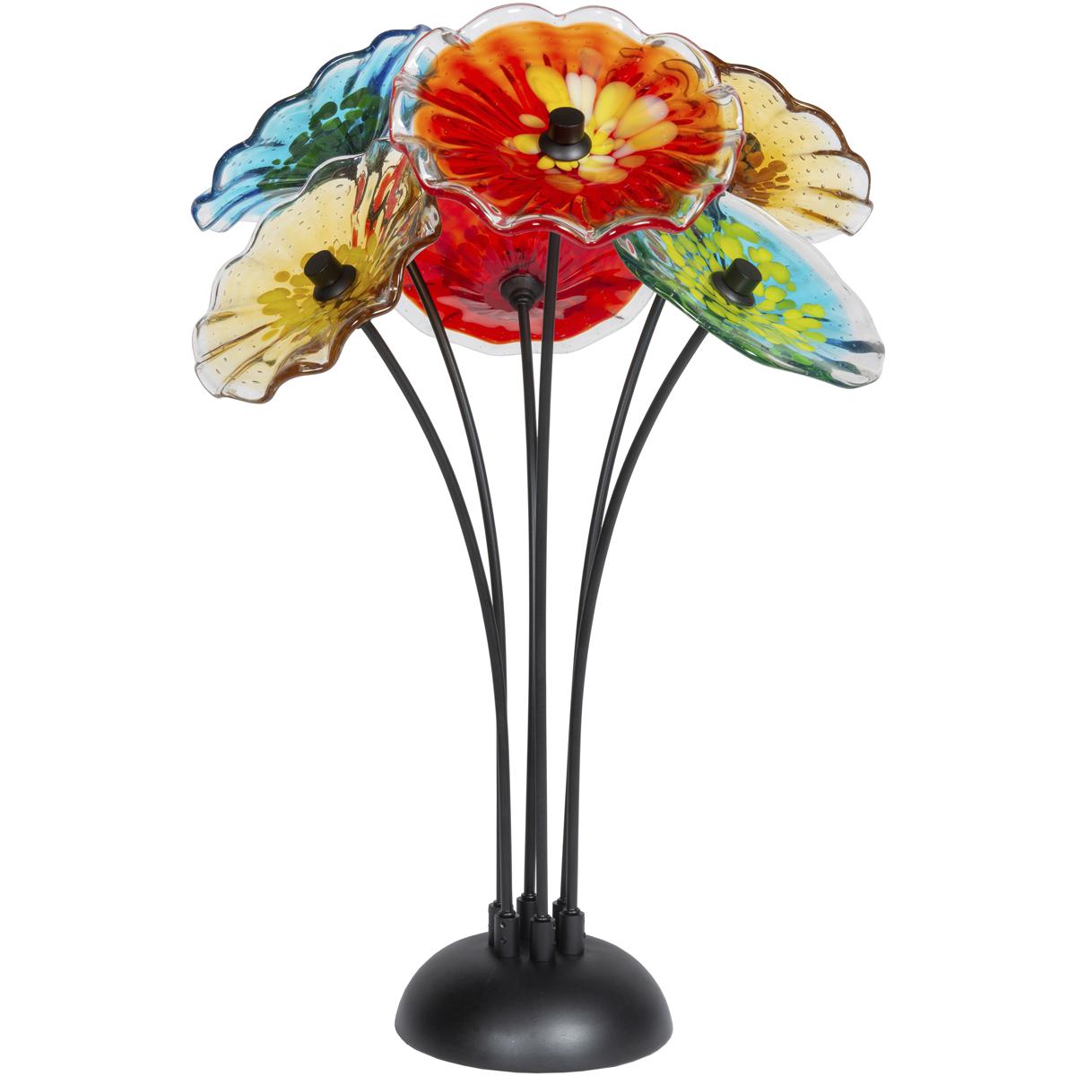 Dale Tiffany AS23099 Fiore Bloom Multi Art Glass Sculpture