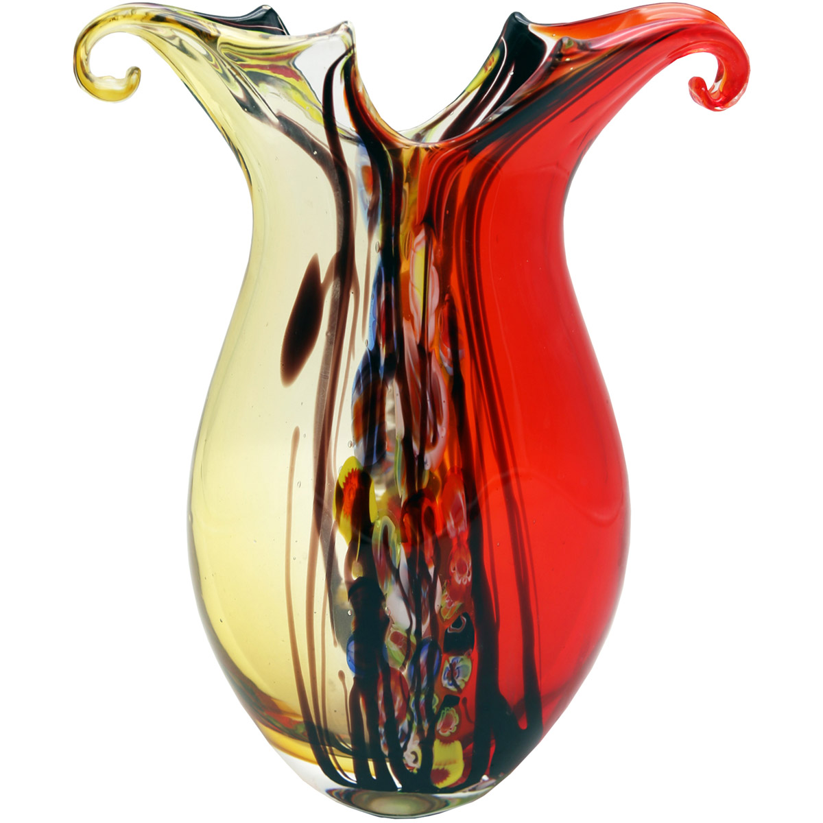 Tiffany Style Lighting Cecile Hand Blown Art Glass Vase