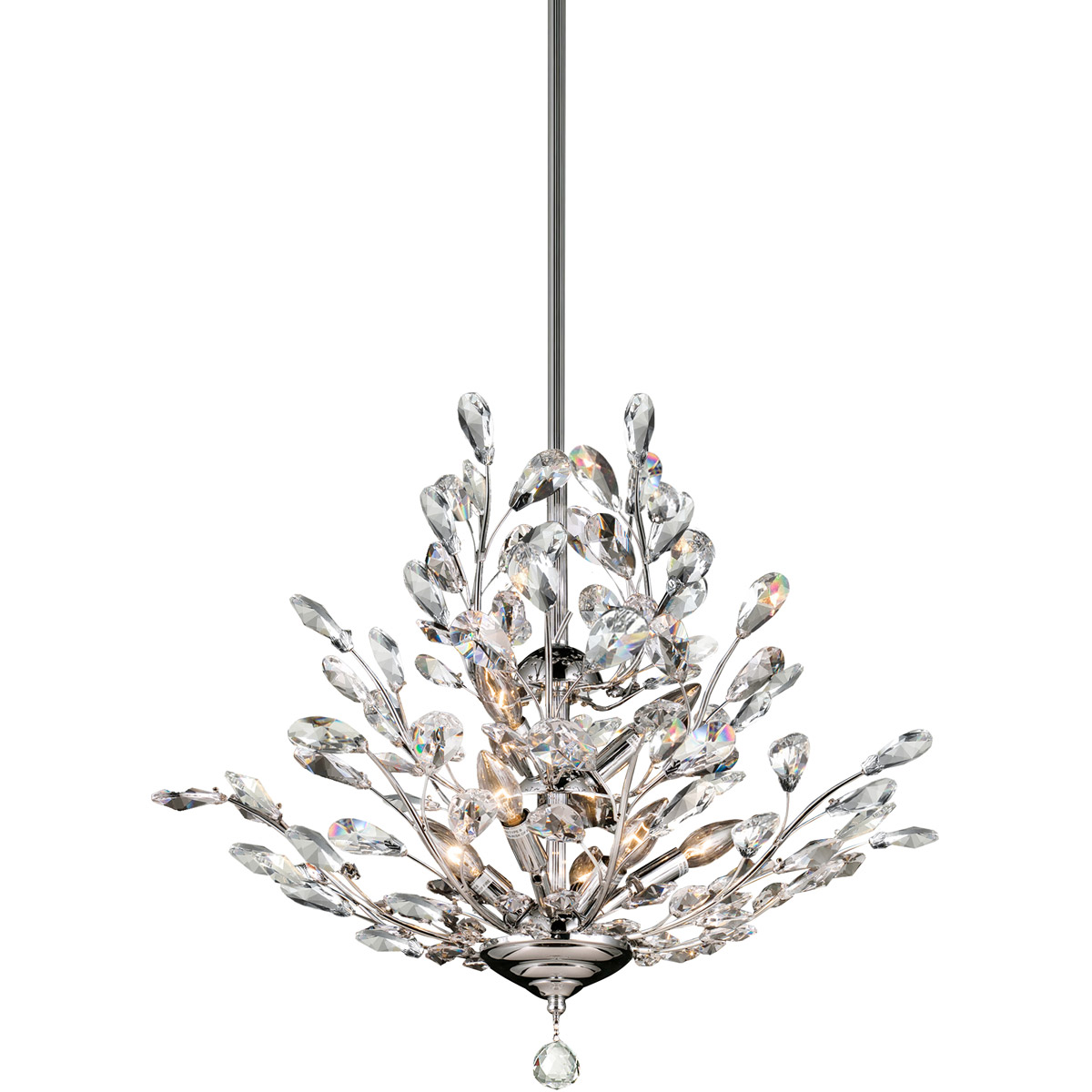 Dale Tiffany GH90289 Evelyn 9 Light 26 inch Polished Chrome Chandelier Ceiling Light