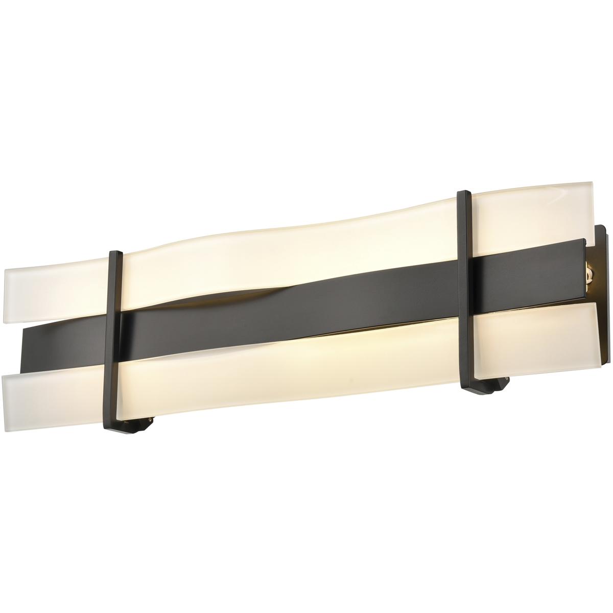 DVI DVP15793EB-SSW Tides CCT LED 24 inch Ebony Bath Vanity Wall Light