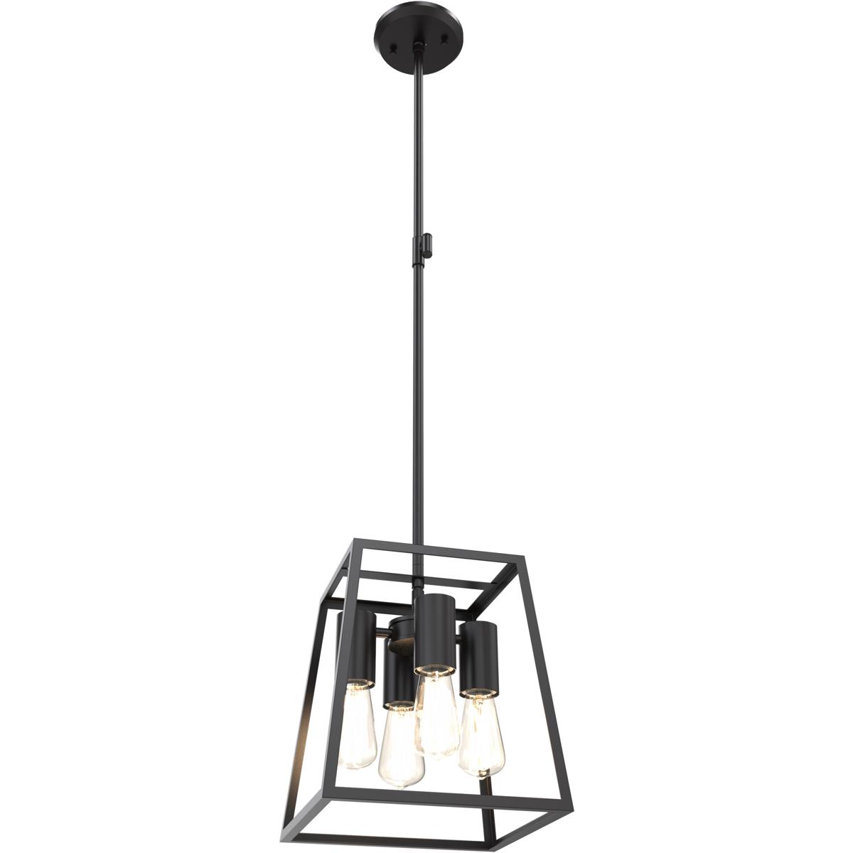 DVI DVP29048MF+EB Cape Breton 4 Light 11 inch Mutiple Finishes and Ebony Pendant Ceiling Light in Multiple Finishes and Ebony