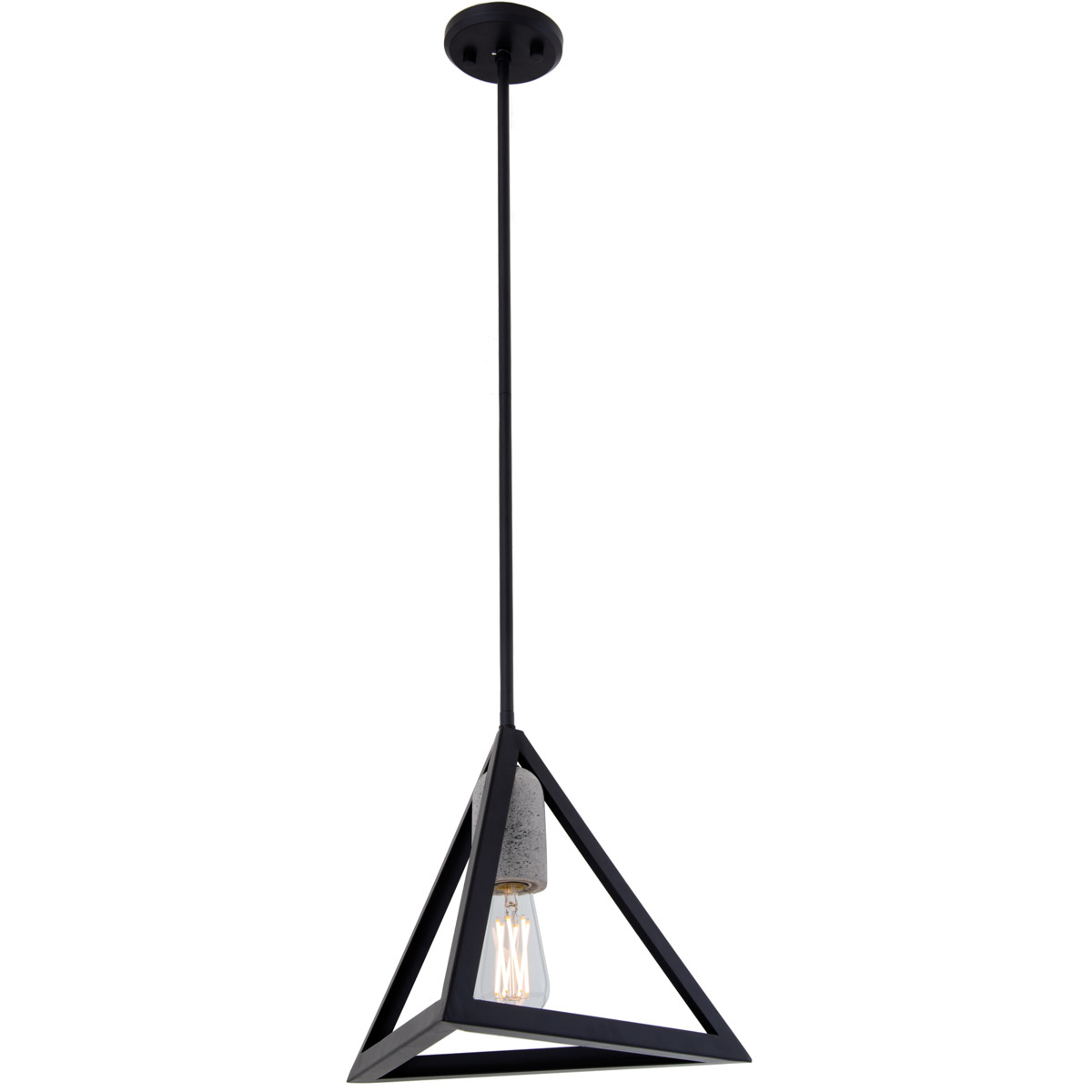 DVI DVP29120GR Stone Temple 1 Light 13.75 inch Graphite Pendant Ceiling Light