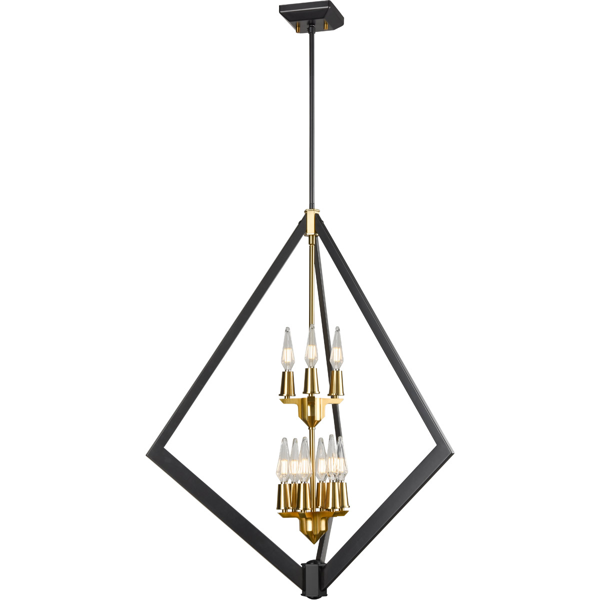 DVI DVP40149CH Flechette 9 Light Chrome Foyer Ceiling Light