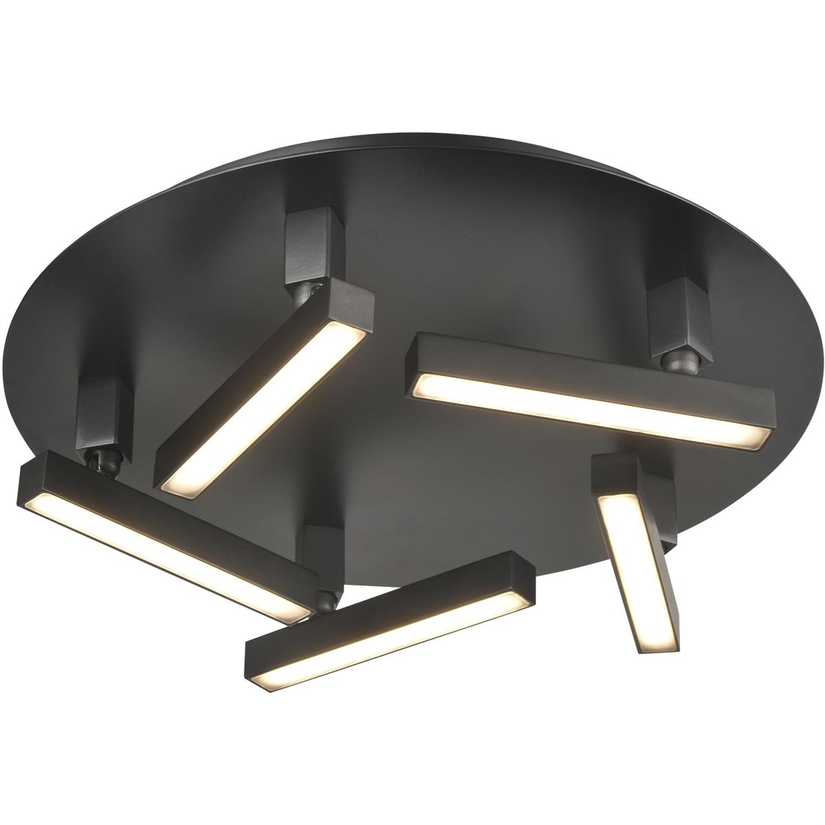 DVI DVP44753EB Gammahydrae LED 14.25 inch Ebony Flush Mount Ceiling Light