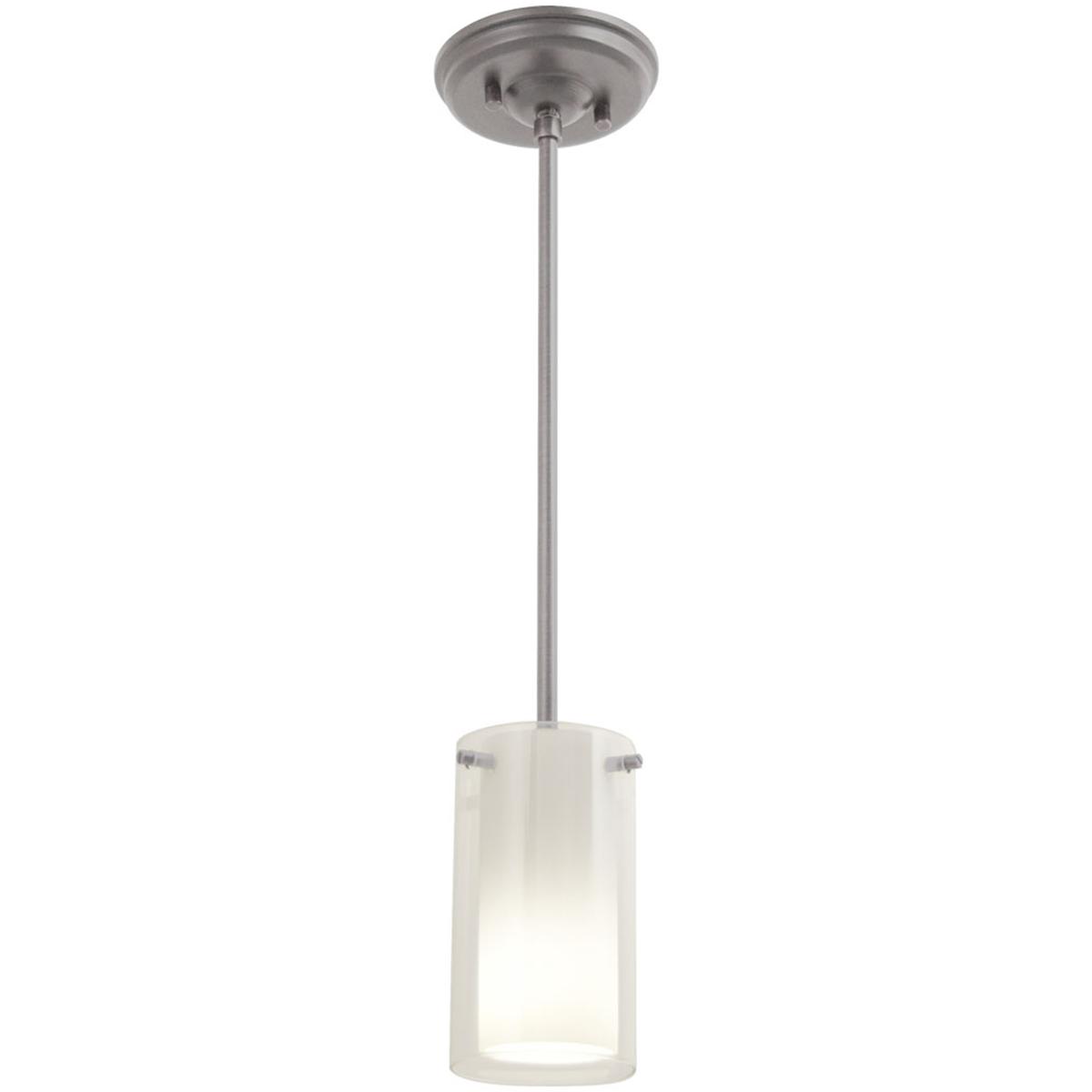 DVI DVP9019BN-OP Essex 1 Light 4 inch Buffed Nickel Mini-pendant Ceiling Light in Half Opal Glass