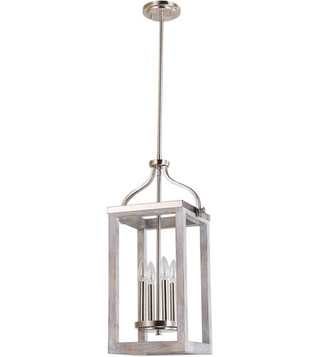 Eglo 203106a Montrose 4 Light 11 Inch Acacia Wood And Brushed