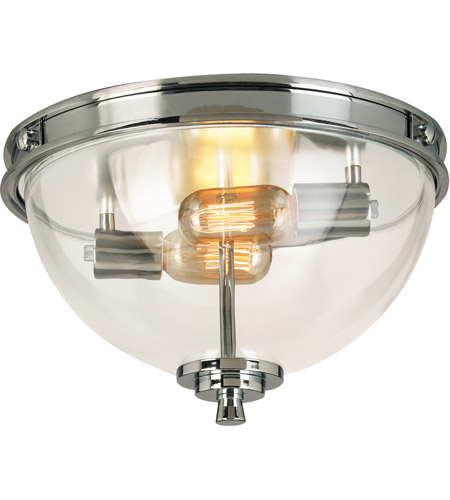 Eglo 204703a Cecilia 2 Light 13 Inch Chrome Flush Mount Ceiling Light