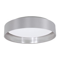 Eglo 31623A Maserlo LED 16 inch Grey and Silver Flush Mount Ceiling Light photo thumbnail