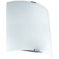 Eglo 94599A Grafik LED 7 inch Silver ADA Wall Light, White Glass photo thumbnail