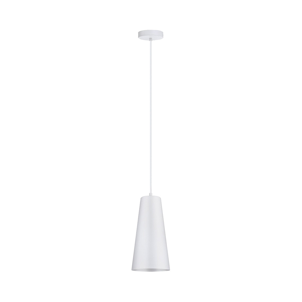 Eglo 201527A Pratella 1 1 Light 5.43 inch White Mini Pendant Ceiling Light