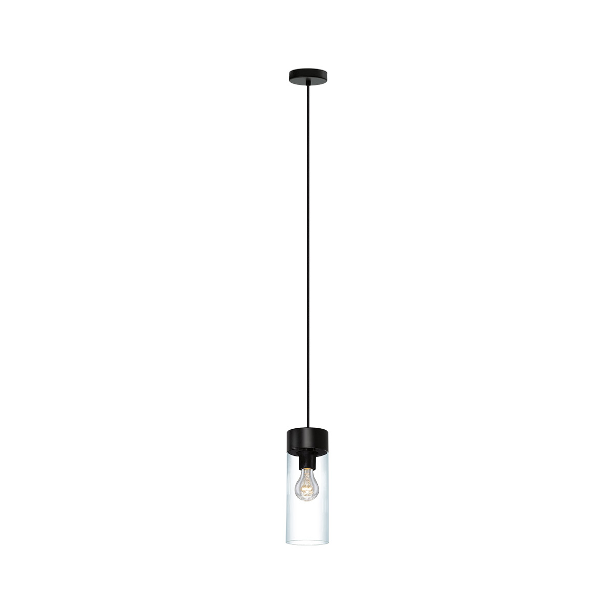 Eglo 202127A Montey 1 Light 4.5 inch Matte Black Pendant Ceiling Light