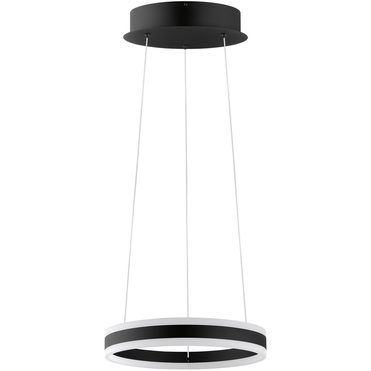 Eglo 203456A Tonarella LED 15.75 inch Black and White LED Pendant Ceiling Light