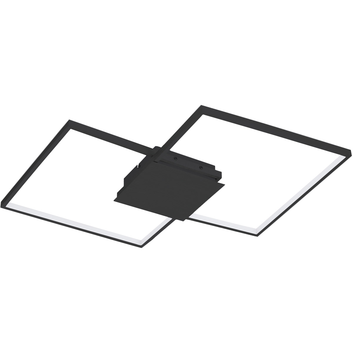 Eglo 204051A Milanius LED 29.92 inch Matte Black Flush Mount Ceiling Light, Wall Mountable