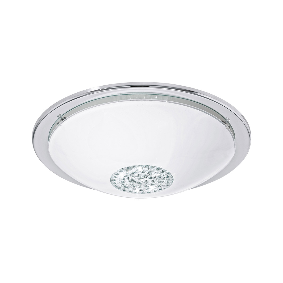 Eglo 204064A Giolina LED 14.57 inch Chrome Flush Mount Ceiling Light