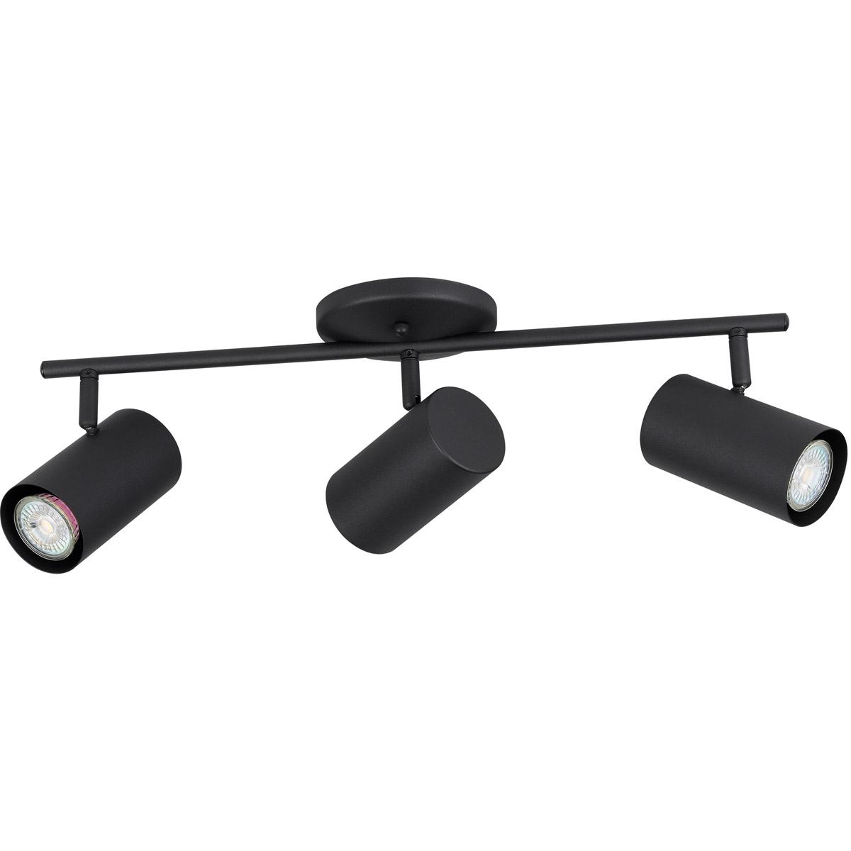Eglo 205133A Calloway 3 Light 120 Structured Black Track Lighting Ceiling Light