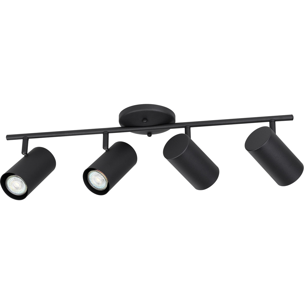 Eglo 205134A Calloway 4 Light 120 Structured Black Track Lighting Ceiling Light