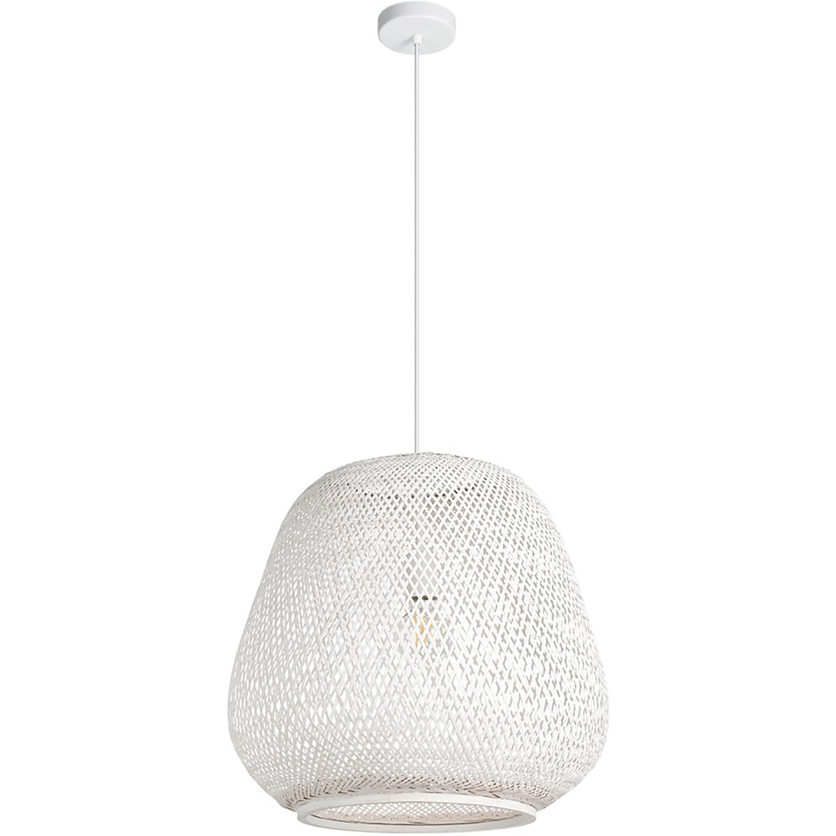 Eglo 206016A Dembleby 1 Light 20 inch White Pendant Ceiling Light