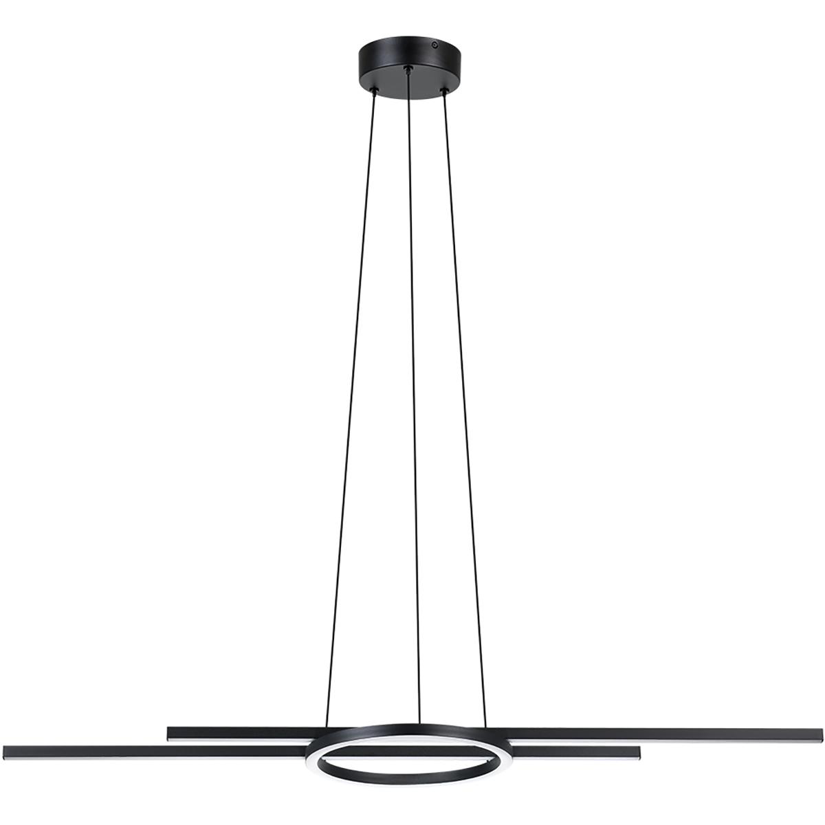 Eglo 206017A Zillerio LED 11.81 inch Black Pendant Ceiling Light