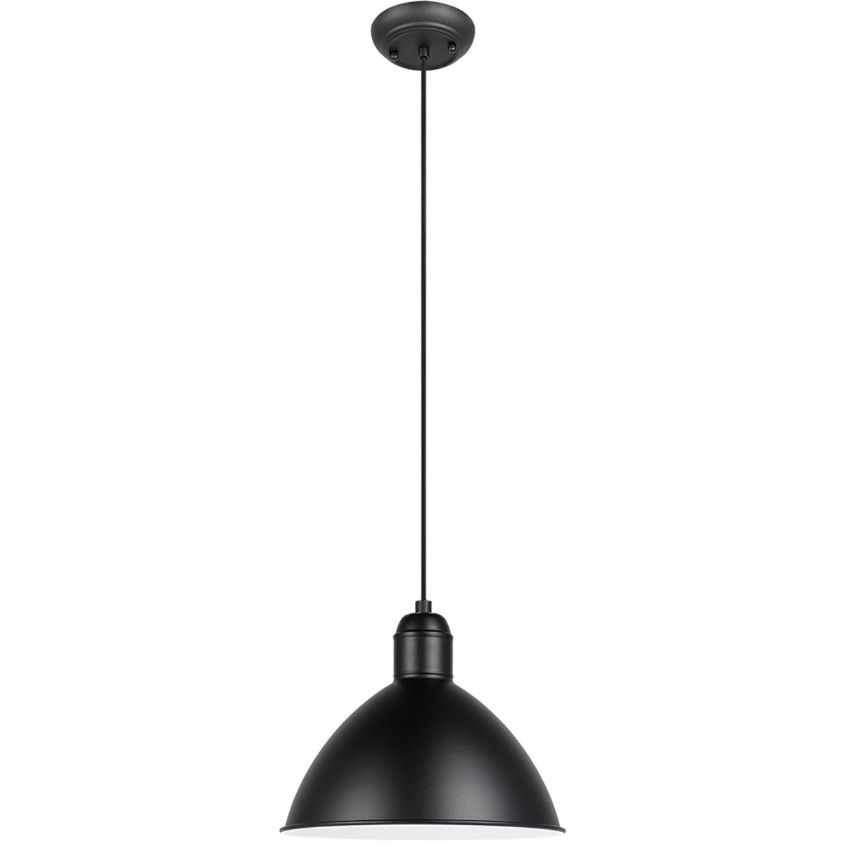 Eglo 206059A Priddy 1 Light 12 inch Black Pendant Ceiling Light