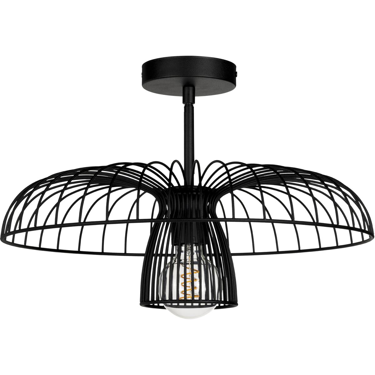 Eglo 206263A Champerico 1 Light 17.99 inch Black Semi-Flush Mount Ceiling Light
