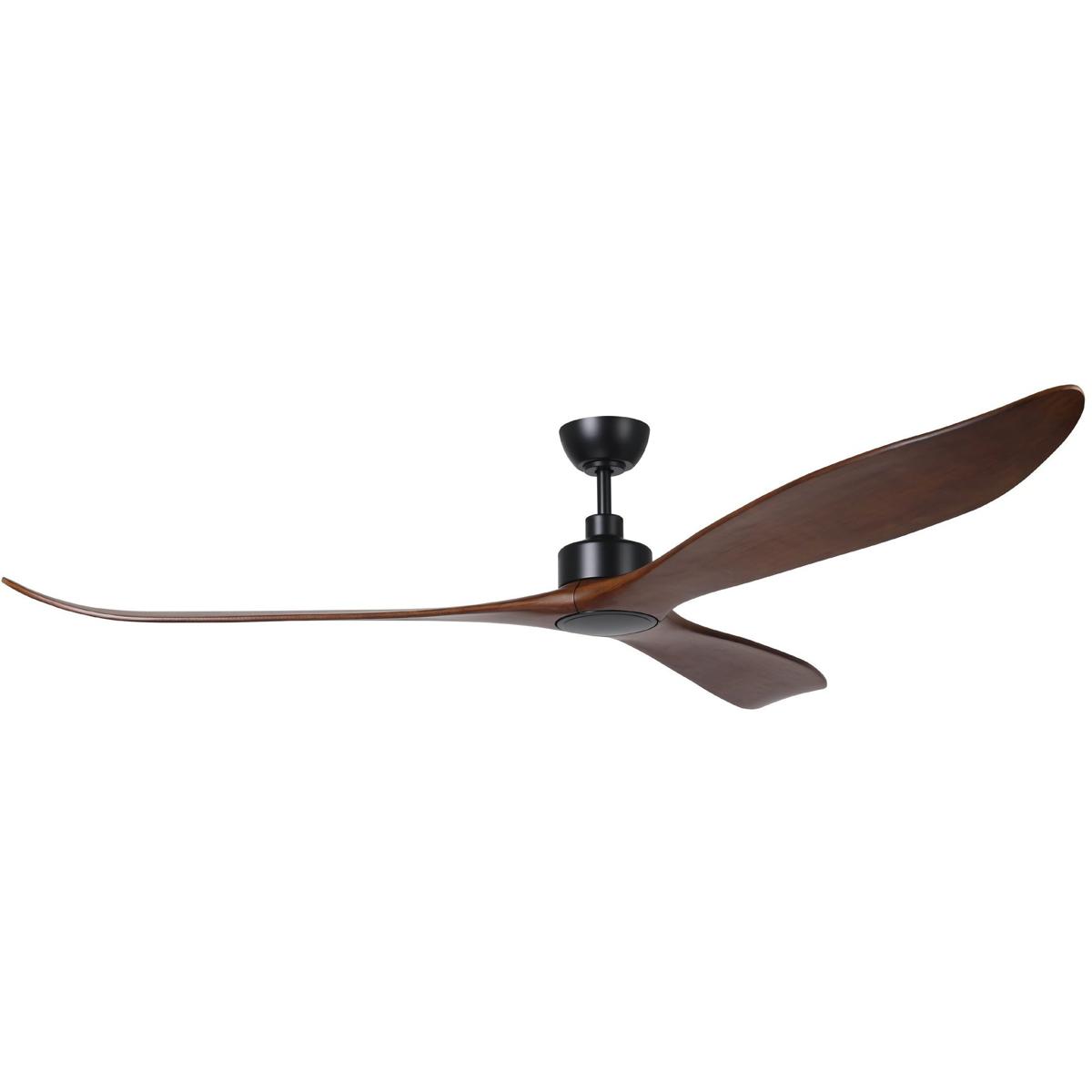 Eglo 235400-8425A Westerly 84 inch Black with Walnut Blades Ceiling Fan
