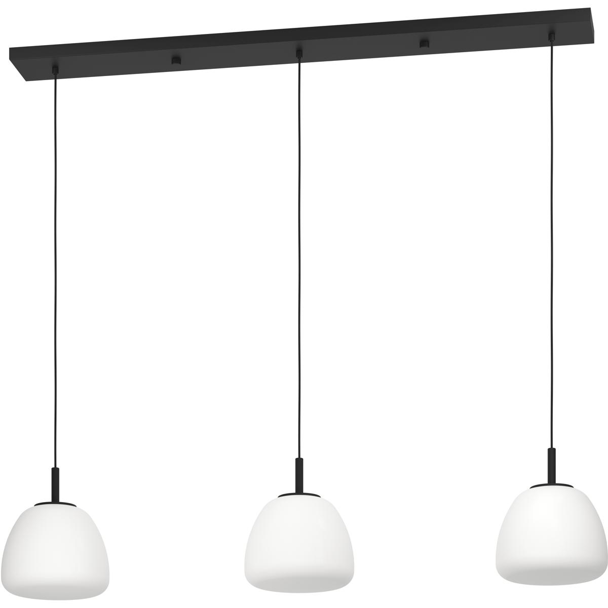 Eglo 390202A Balmes 3 Light 8.66 inch Black Pendant Ceiling Light