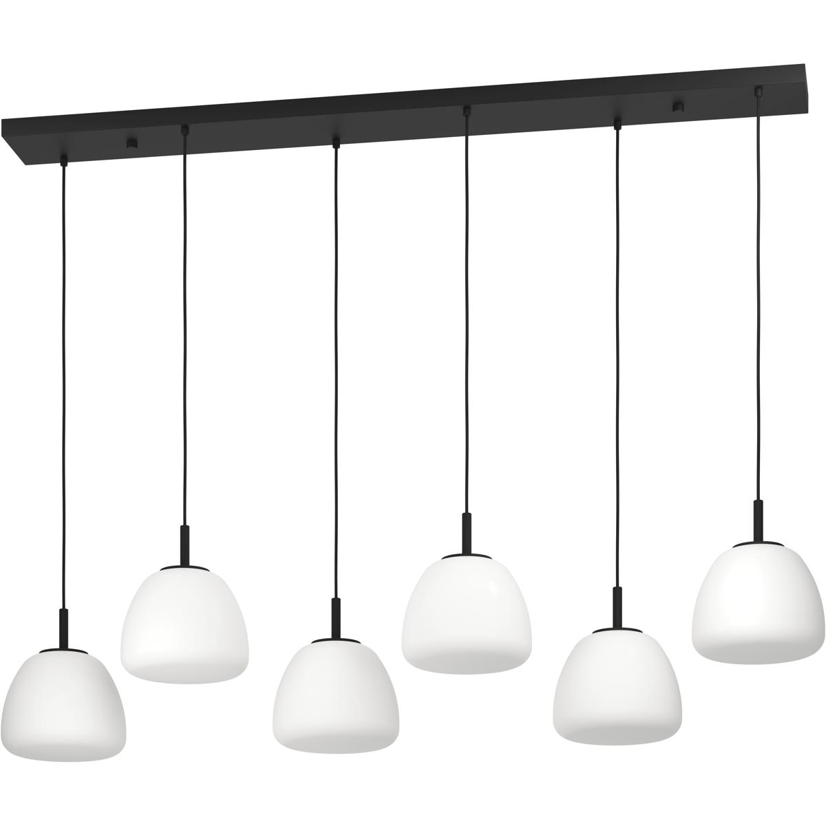 Eglo 390203A Balmes 6 Light 12.6 inch Black Pendant Ceiling Light