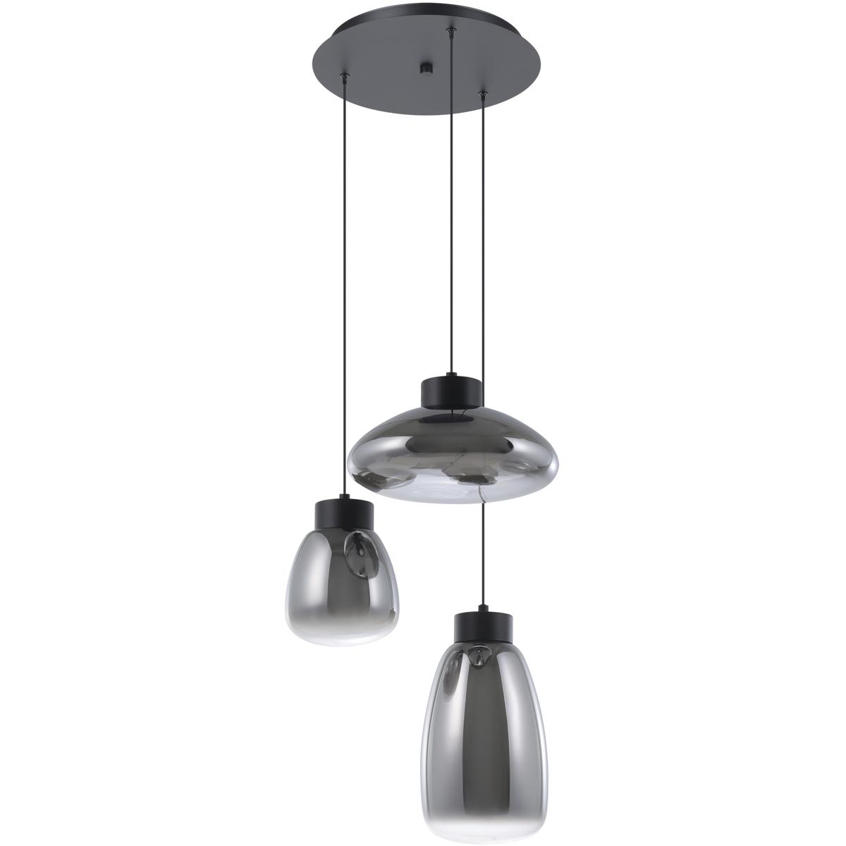 Eglo 390299A Sarnarra LED 17.44 inch Black Pendant Ceiling Light