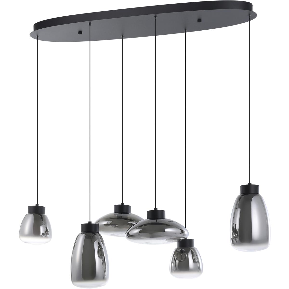 Eglo 390301A Sarnarra LED 21.46 inch Black Pendant Ceiling Light