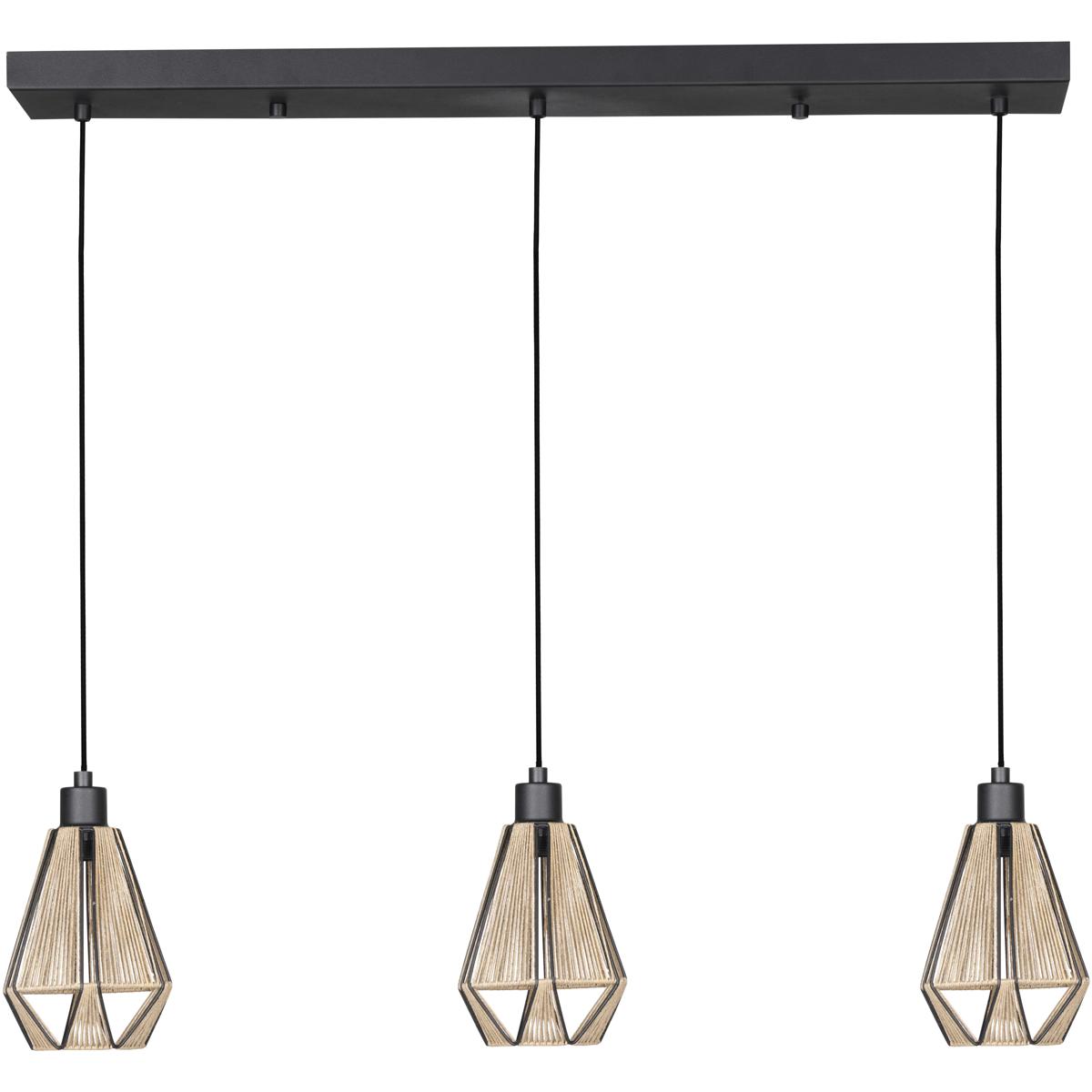 Eglo 43777A Adwickle 3 Light 6.89 inch Black Pendant Ceiling Light