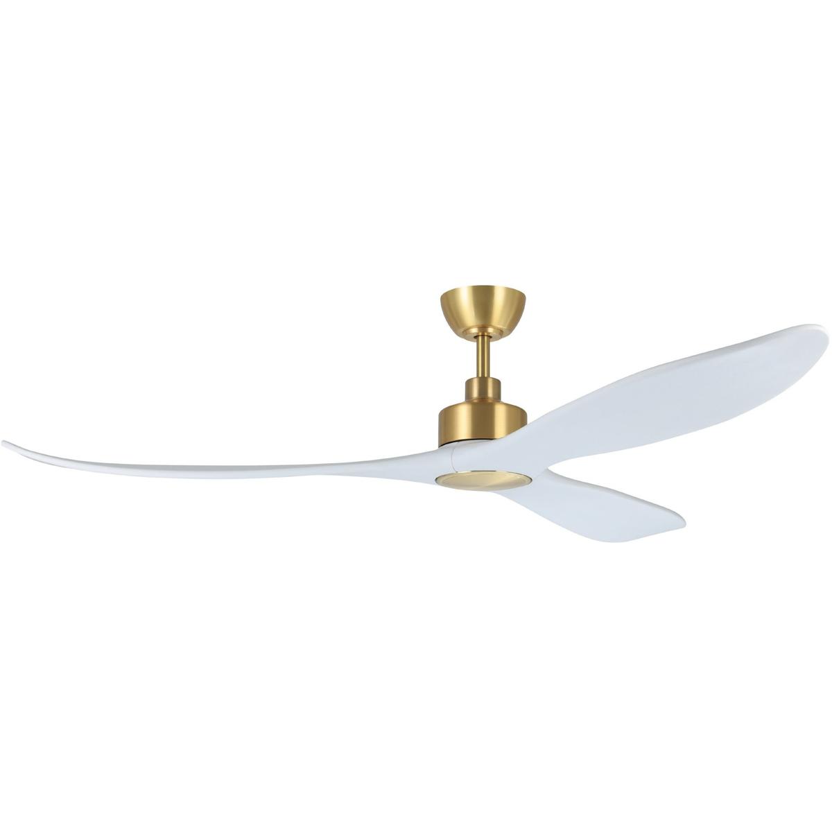 Eglo 235400-7211A Westerly 72 inch Satin Brass with White Blades Ceiling Fan