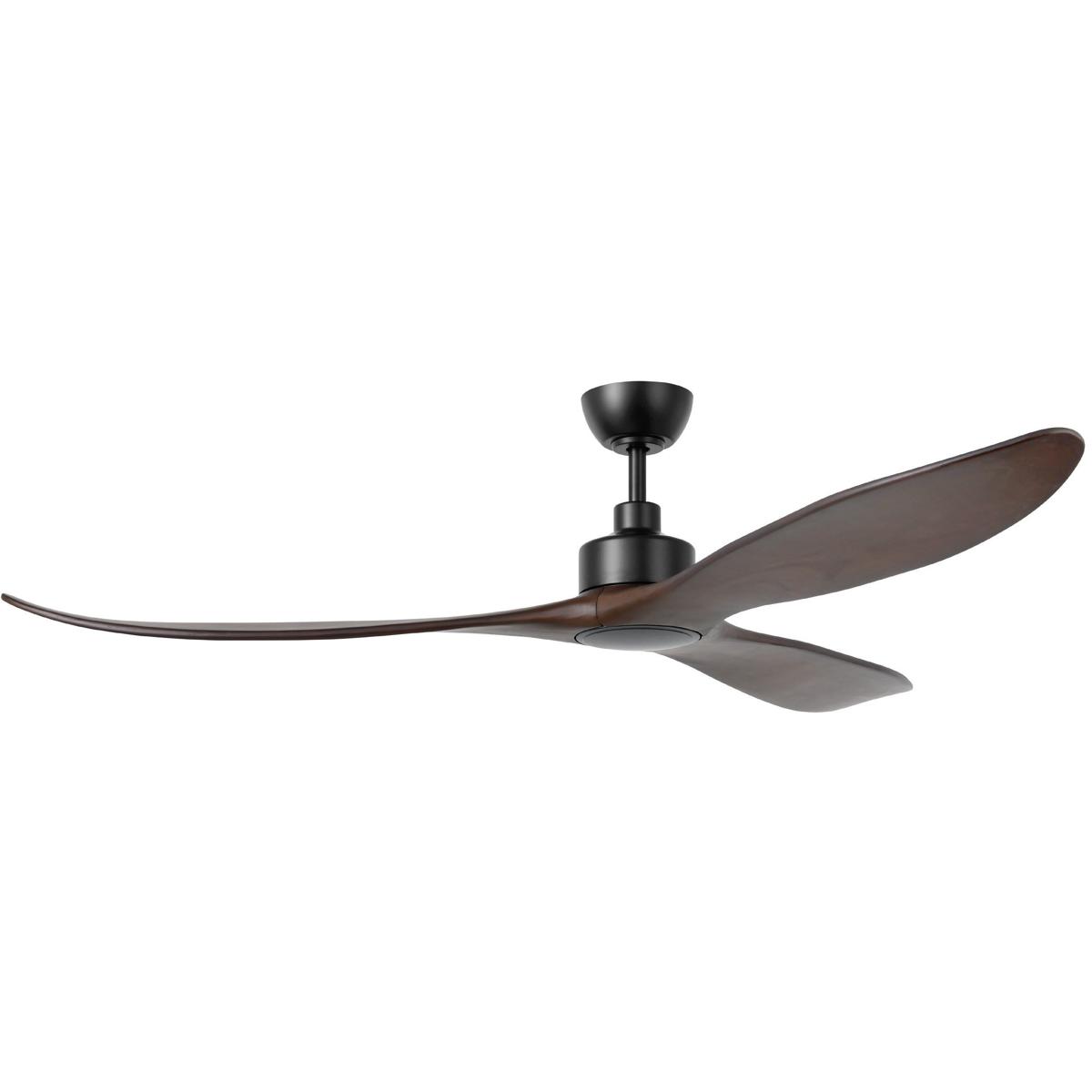 Eglo 235400-7225A Westerly 72 inch Black with Walnut Blades Ceiling Fan