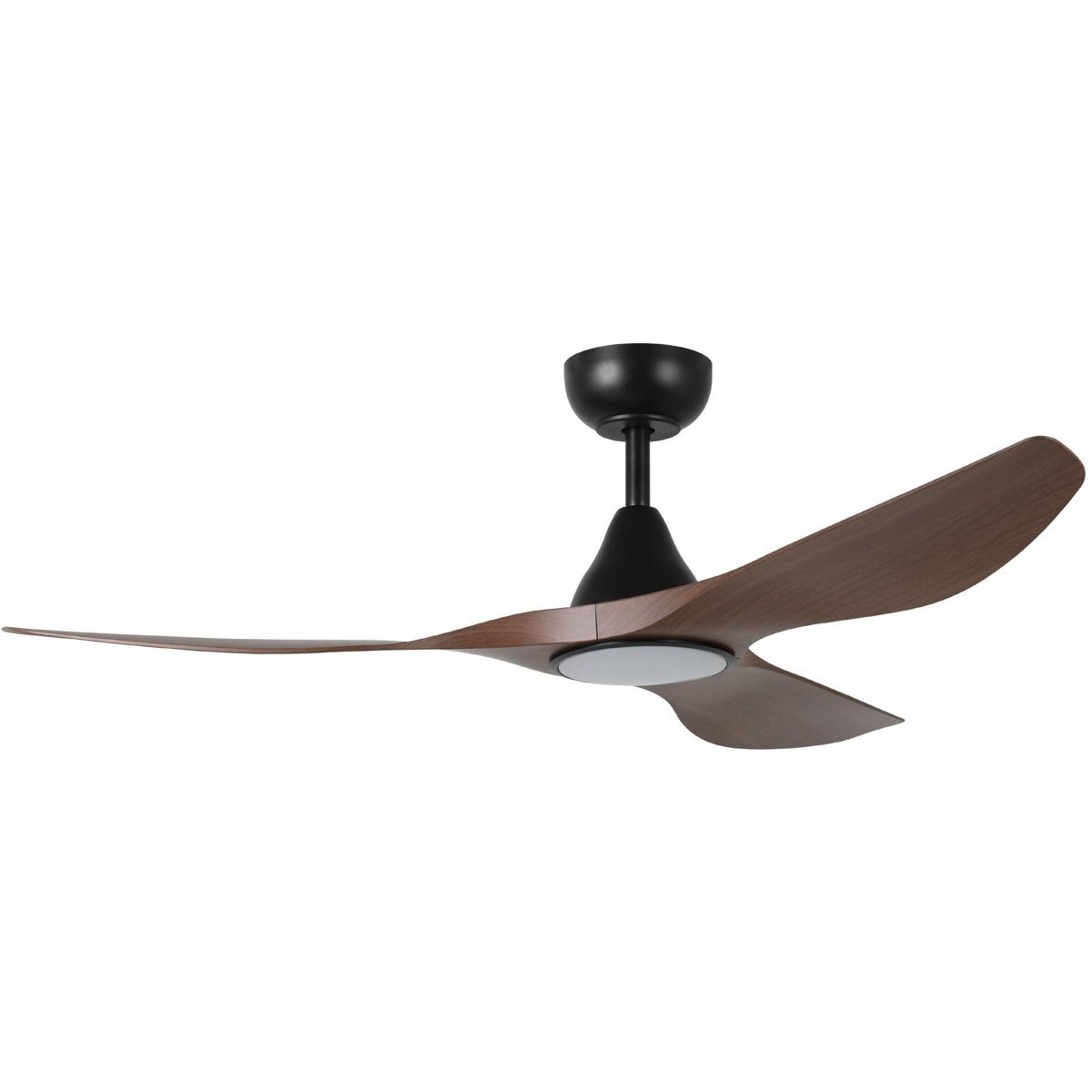 Eglo 235112-5225A Surfline 52 inch Black with Walnut Blades Ceiling Fan